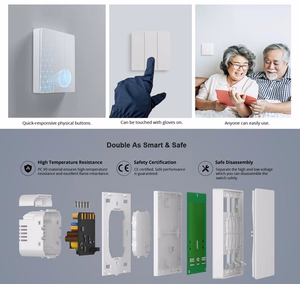 SONOFF M5 умный настенный выключатель M5-2C-80M, Wi-Fi, Matter