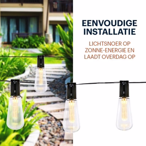 Grundig saulės energija maitinama LED girlianda, 10 lempučių, 3,35 m