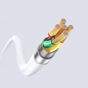 Dudao L25SX 30W USB-C - Lightning Cable with Soft Silicone Braid 2m - White