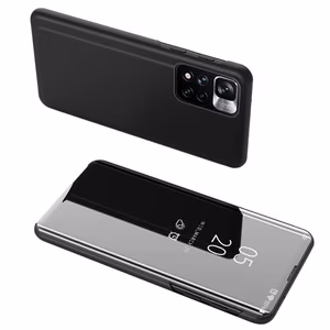 Skaidrus vaizdas dėklas atveriamas dangtelis Realme 9 Pro + (9 Pro Plus) Juodas