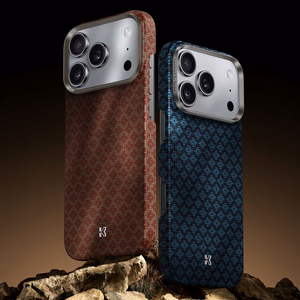 Benks Magnetic Armor Air Grid Kevlar dėklas Metal Frame 600D (H070), skirtas iPhone 17 Pro Max, oranžinis