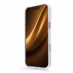 Skaidrus Thin Mag dėklas iPhone 17 Pro 6,3", rožinis