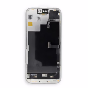 „FixCell“ LCD ekranas, skirtas „iPhone 15 Pro“ su „SOFT OLED“ 120 Hz artumo ir šviesos jutikliu, lankstusis kabelis (diagnozuojamas: naudotas)