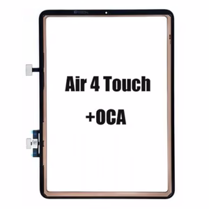 Jutiklinio ekrano skaitmenintuvas Pro+, skirtas Apple iPad Air 4 (2020), juodas, stiklas + OCA XH 250um