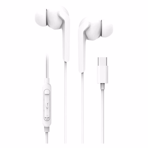 Wire earphones USB C (DAC) Blue Star M15C 1,2 m white