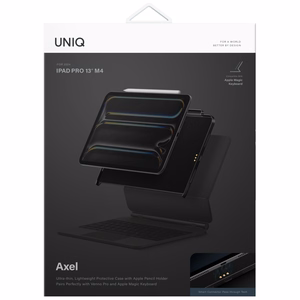 Чехол Uniq Axel для iPad Pro 13" M4 2024 / M5 2025 - чёрный