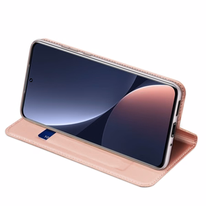 Dux Ducis Skin Pro dėklas telefonui dėklas su atvartu Xiaomi 12 Pro rožinė