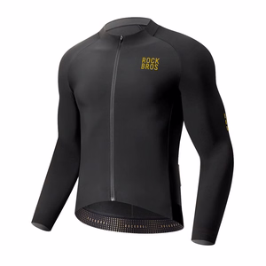 Rockbros YDWT020 Diamond dviratininko marškinėliai pavasariui/rudeniui/žiemai, dydis XL - juodi