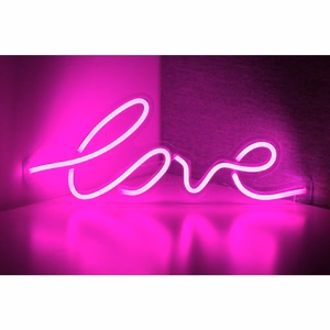 Neoninis LED ant USB - LOVE modelis