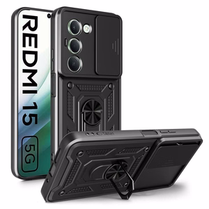 "Tech-Protect CamShield Pro" dėklas "Xiaomi Redmi 15 4G / 5G" - Juodas