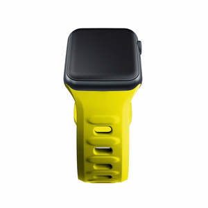38/40/41/42 mm Yellow (small) - 3mk Silicone Watch Strap for Apple