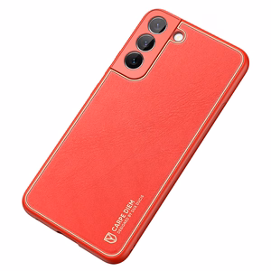Dux Ducis Yolo элегантный чехол из экологической кожи для Samsung Galaxy S22+ (S22 Plus) красный