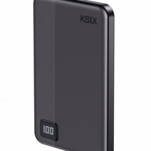 Ksix Powerbank Magslim 5000 mAh Magnetic USB-C PD 20W Digital display Black