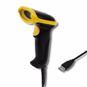Qoltec 50867 Lazerinis skaitytuvas 1D | 2D | USB | Juoda