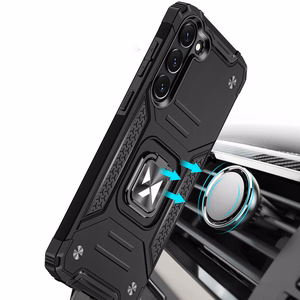 Чехол Wozinsky Ring Armor для Samsung Galaxy S23 бронированный с магнитным кольцом-держателем чёрный