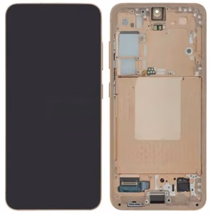 LCD ekranas Samsung S921 S24 su lietimo ekranu ir rėmeliu Amber Yellow originalus (naudotas Grade B)