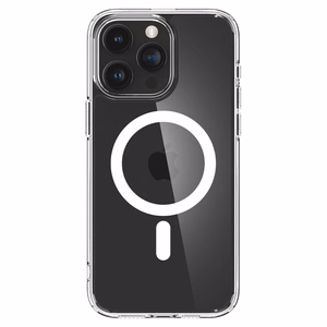 Dėklas telefonui Spigen Ultra Hybrid Magnētiskais MagSafe iPhone 15 Pro Max - baltas (m)