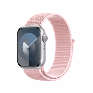 Sportinis nailoninis dirželis Crong Nylon, skirtas Apple Watch 38/40/41/42 mm, pudrinės rožinės spalvos