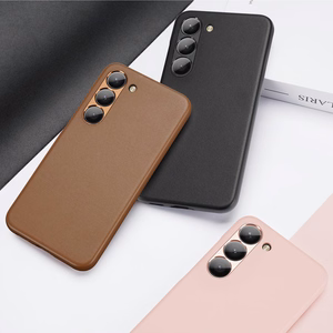 Dux Ducis Grit dėklas Samsung Galaxy S23+ eleganti dėklas iš dirbtinės odos rožinė