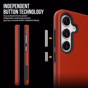 Dėklas Perfectionists Triangle Case Samsung S926 S24 Plus/S936 S25 Plus raudonas