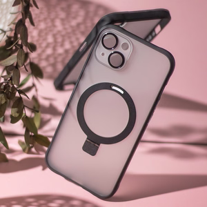 Magnetinis dėklas telefonui iPhone 15 Plus 6,7" juodas