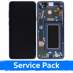 LCD Display Compatible With Samsung G965 S9 Plus With Frame / Coral Blue / (Service Pack)