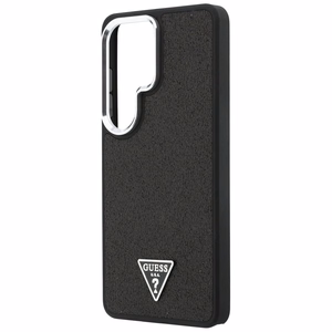 Guess чехол Fixed Glitter Triangle MagSafe для Samsung Galaxy S26 Ultra чёрный