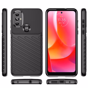 Thunder Case гибкий бронированный чехол для Motorola Moto G Power 2022 чёрный