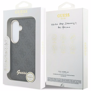 Guess 4G Script MagSafe Case for Samsung Galaxy S26 - Black
