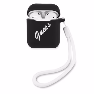 Guess GUACA2LSVSBW AirPods dėklas juodas/baltas Silikon Vintage