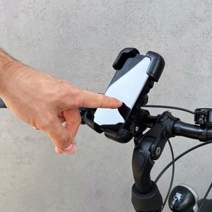 Wozinsky tvirtas telefono laikiklis dviračiui, motociklui, paspirtukui, juodas (WBHBK6)
