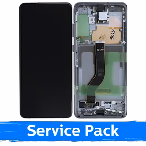LCD ekranas suderinamas su Samsung G986 (G985) S20 Plus su rėmeliu / Cosmic Gray / (Service Pack)