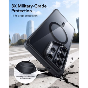 ESR Classic Hybrid MagSafe Чехол для Samsung Galaxy S26 Ultra прозрачно-чёрный
