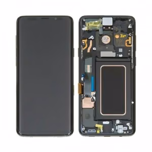 LCD Display Compatible With Samsung G965 S9 Plus with Frame / Midnight Black / HQ