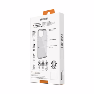 Ugly Rubber Vogue dėklas telefonui iPhone X / Xs skaidrus