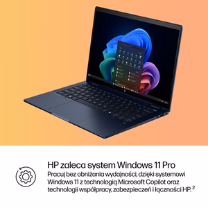 HP EliteBook X Flip G1i Next Gen AI PC Copilot+ PC Intel Core Ultra 7 258V 2-in-1 Nešiojamas kompiuteris 35.6 cm (14") 2.5K Jutiklinis ekranas 32 GB LPDDR5x SDRAM 512 GB SSD Wi-Fi 7 (802.11be) Windows 11 Pro Blue