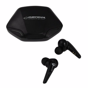 Esperanza EH231K Ausinės be mikrofono ir ausinės su mikrofonu Bevielis Įkišamos į ausį Skambučiai / muzika Mikro USB Bluetooth Juoda