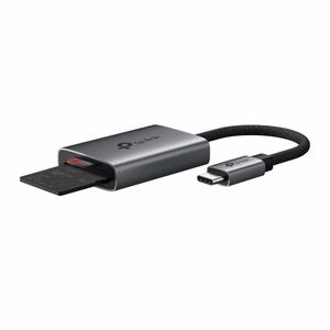 TP-Link UA430C kortelių skaitytuvas USB 3.2 Gen 1 (3.1 Gen 1) Type-C pilkas