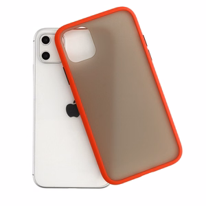 Vennus Color Button Bumper for Samsung Galaxy A20S Red