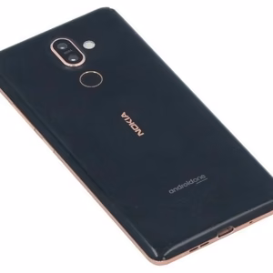 Galinis dangtelis Nokia 7 Plus juodas/varis originalus (naudotas Grade B)