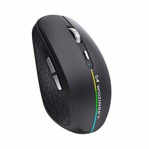 Pelė Wozinsky WMGK-1132 RGB belaidė juodos spalvos