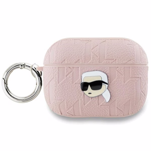 Karl Lagerfeld Monograma Karl galvos dėklas AirPods Pro 2 - rožinė