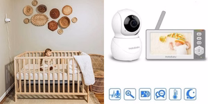 HELLOBABY kūdikių monitorius, 4.3"
