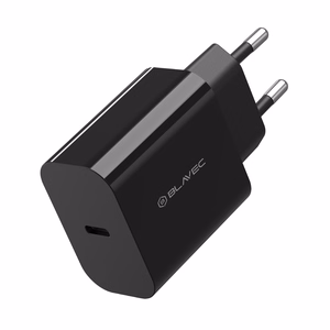 Blavec sieninis įkroviklis BC-7 GaN4 - Type C - PD QC 45W 3A (TCBC7G4-CB453A), juodas