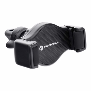 Forcell F-Grip Carbon H-CF509 automobilinis telefono laikiklis į ventiliacijos groteles, juodas