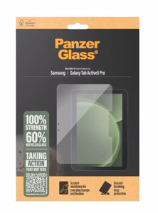 PanzerGlass Ultra-Wide Fit ekrano apsauginis stiklas Samsung Galaxy Tab Active5 Pro planšetiniam kompiuteriui