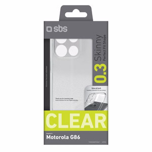 SBS Skinny dėklas skirtas Motorola Moto G86 - skaidrus