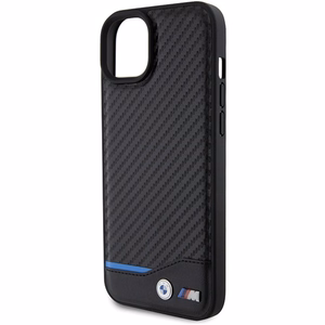 BMW odinis anglies dėklas telefonui iPhone 15 Plus - juodas