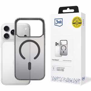 Dėklas 3mk Frosty MagCase Apple iPhone 17 Pro Max juodas