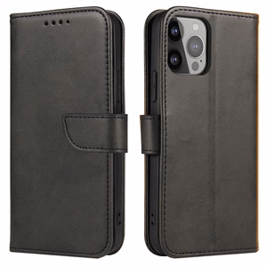 Magnet Case чехол для Google Pixel 7 с флип-кошельком и подставкой чёрный